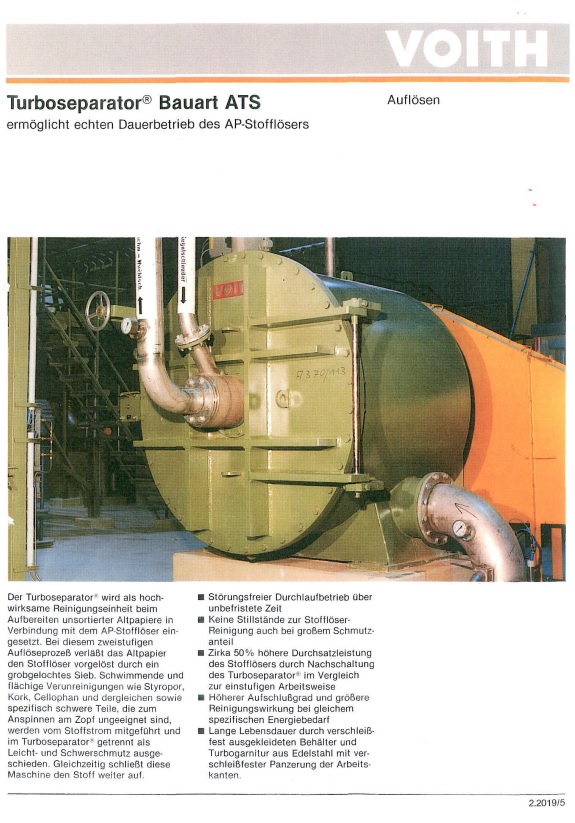 Turboseparator Voith ATS